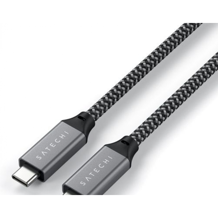 SATECHI USB4 Καλώδιο Φόρτισης & μεταφοράς δεδομένων USB4 C-σε-USB-C 0.25μ. (25εκ.) 100W - SA-ST-U4C25M